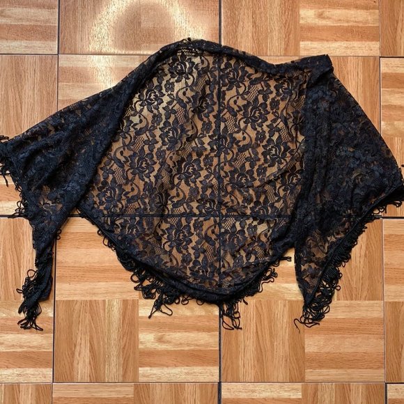 Donated Flamenco Spanish Dancer Costume w/ Shawl - Adult OS LNC - Picture 9 of 15